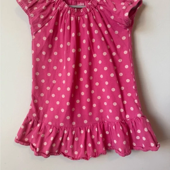 GAP Kids Pink Polka Dot Casual Dress size 2T - Picture 2 of 5